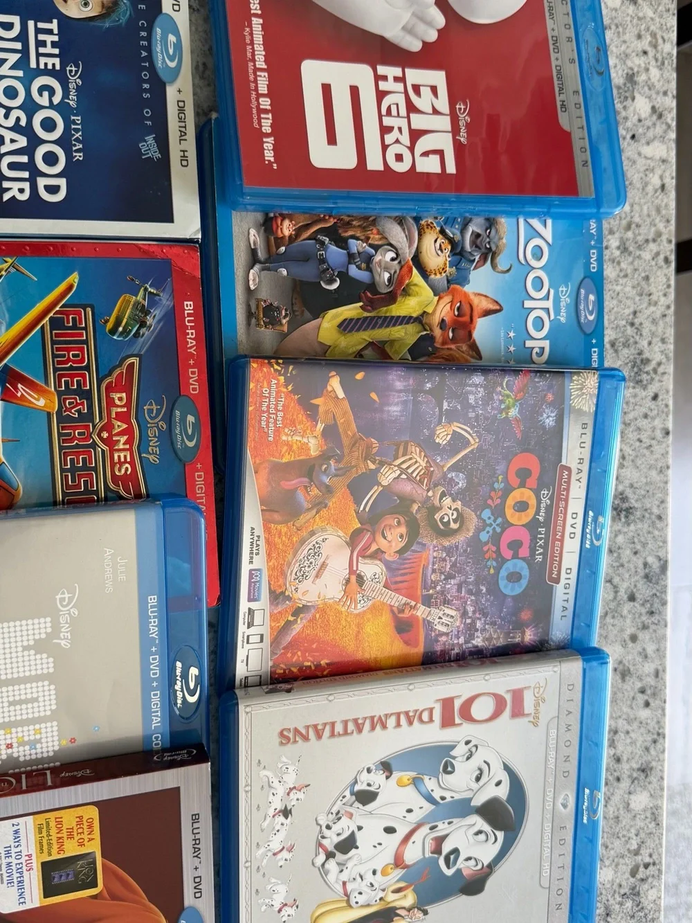 Disney pixar 12 movie bundle dvd blue ray